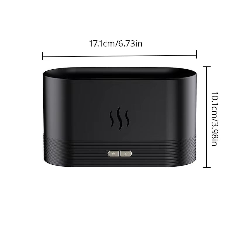 Perfume Humidifier Ultrasonic Air Humidifier with LED Lighting Simulation Colorful Flame Fragrance Machine