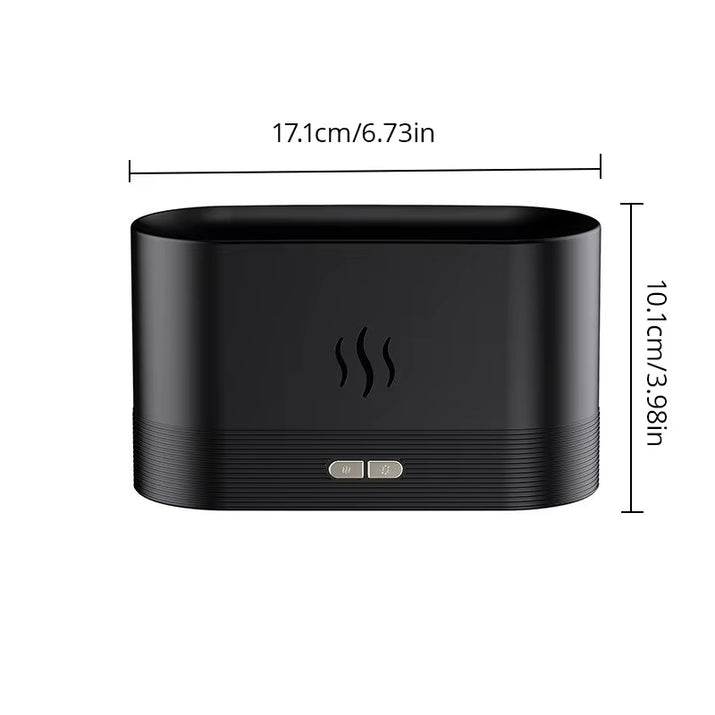 Perfume Humidifier Ultrasonic Air Humidifier with LED Lighting Simulation Colorful Flame Fragrance Machine